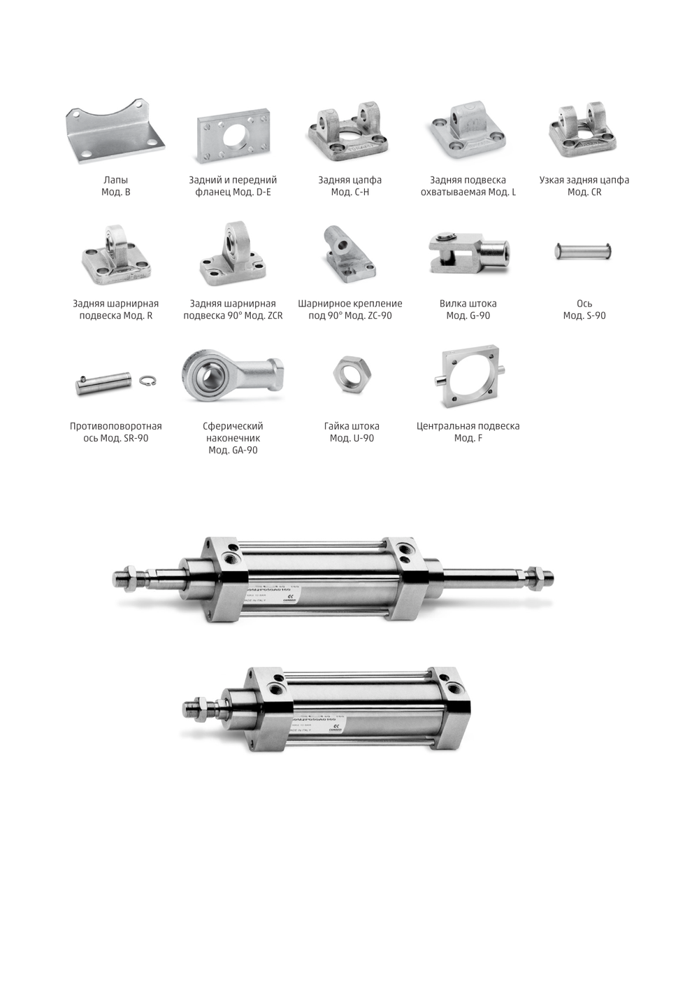 90M2A032A0050 Пневмоцилиндр Camozzi Пневматика из нержавеющей стали SS 316