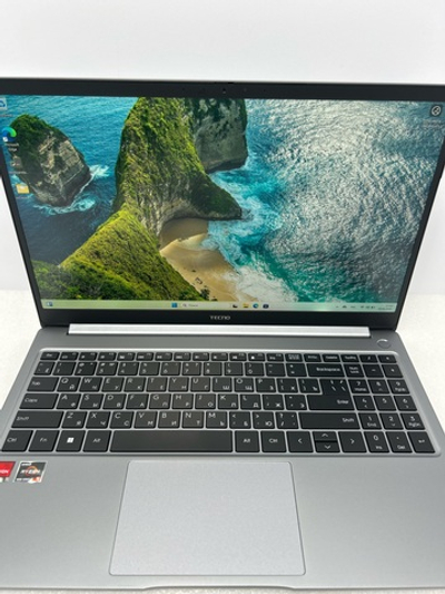 Ноутбук Tecno T15DA (4894947004957) 15.6"/AMD Ryzen 5 5560U/RAM 16GB/SSD 512GB/AMD Radeon Graphics/1920*1080/IPS/DOS/Подсветка кл-ры: LED/Серебристый. Состояние: Уценка/небольшой след. на матрице от клавиатуры