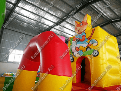 Коммерческий надувной батут "Музыка леса" 7*5*3 м