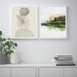 IKEA BILD  (ИКЕА БИЛД)  -  Плакат, зеленая пастель, 30x40 см