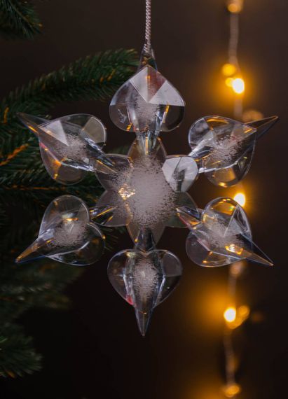 Подвеска Снежинка Нежность 10,5*12 см., Noelle (83590/2)