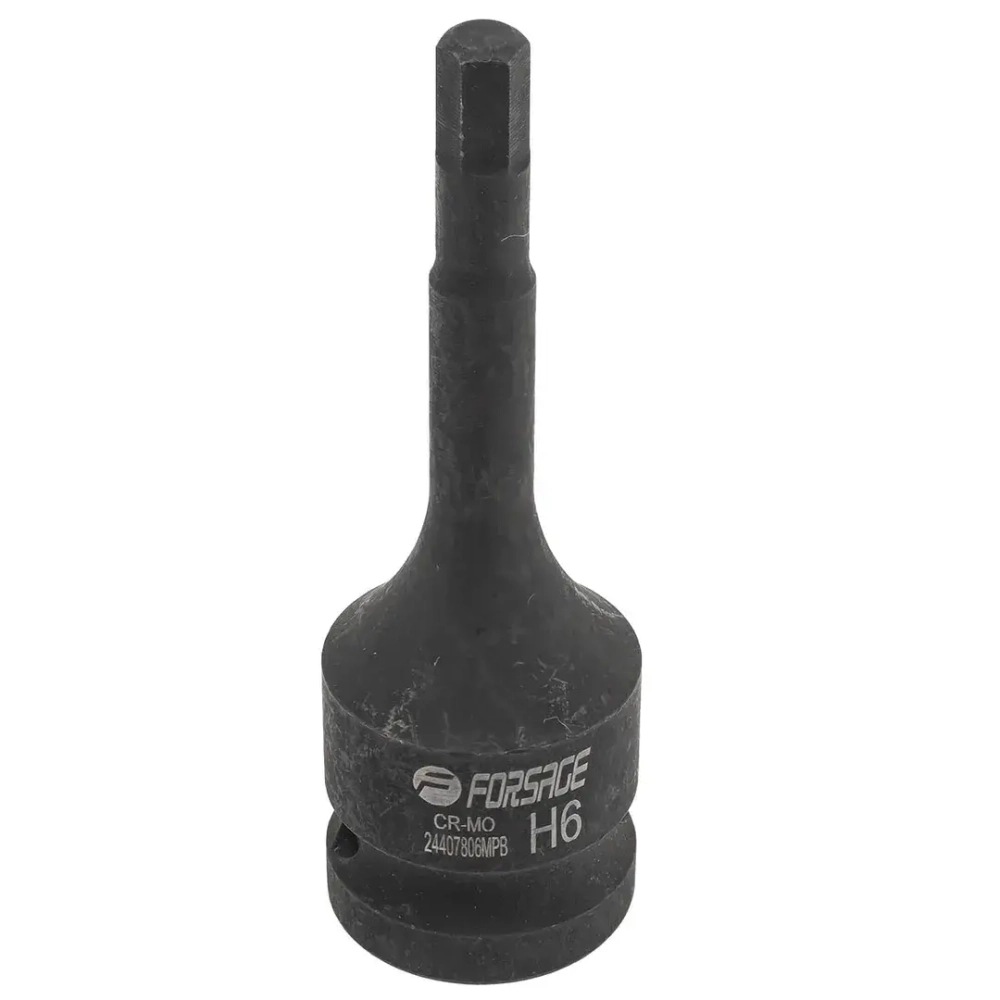 Головка-бита 6-гранная ударная 6мм,1/2'' Forsage F-24407806MPB