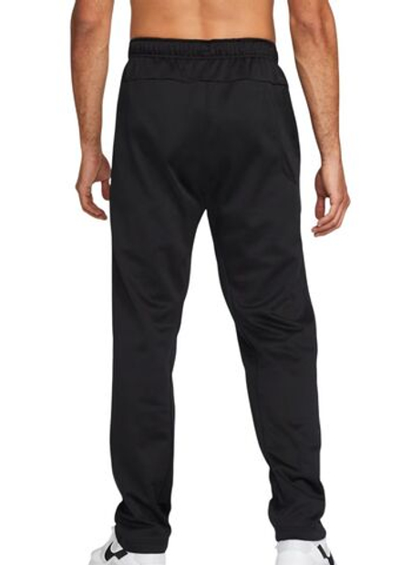 Теннисные брюки Nike Therma-FIT Open Hem Fitness - black/black/white