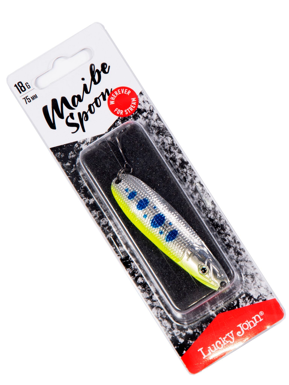 Блесна Lucky John Maibe Spoon 75 мм, 18 г, цвет 010