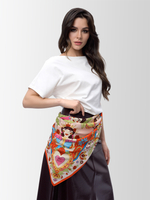 Платок «Матрёшки. Латинская Америка»