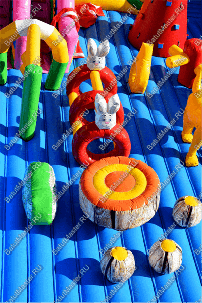 Большая площадка с высокой горкой "Дино-городок", 15*15*6 м