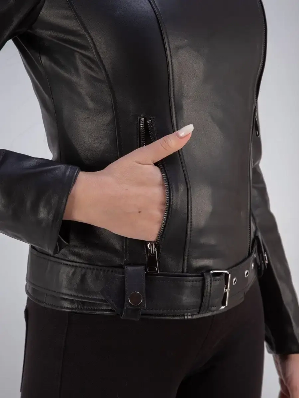 Косуха женская из натуральной кожи Турция