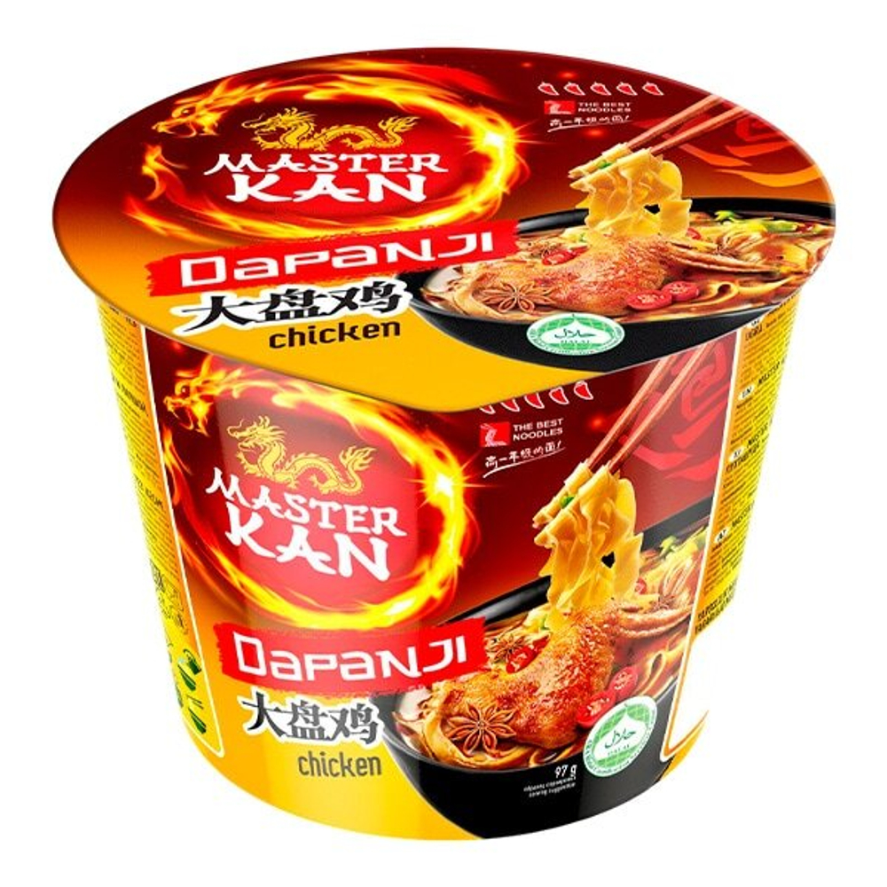 Лапша быстрого приготовления Dapanji со вкусом курицы Master Kan, чашка 97 г