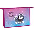 Папка для тетрадей 1 отделение А4 на молнии Berlingo Husky boy, пластик