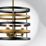 735030 Люстра EPSILON 3х40W E14 ЧЕРНЫЙ/ЗОЛОТО