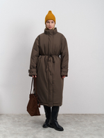 Пальто женское демисезонное "Ливерпуль" коричневый