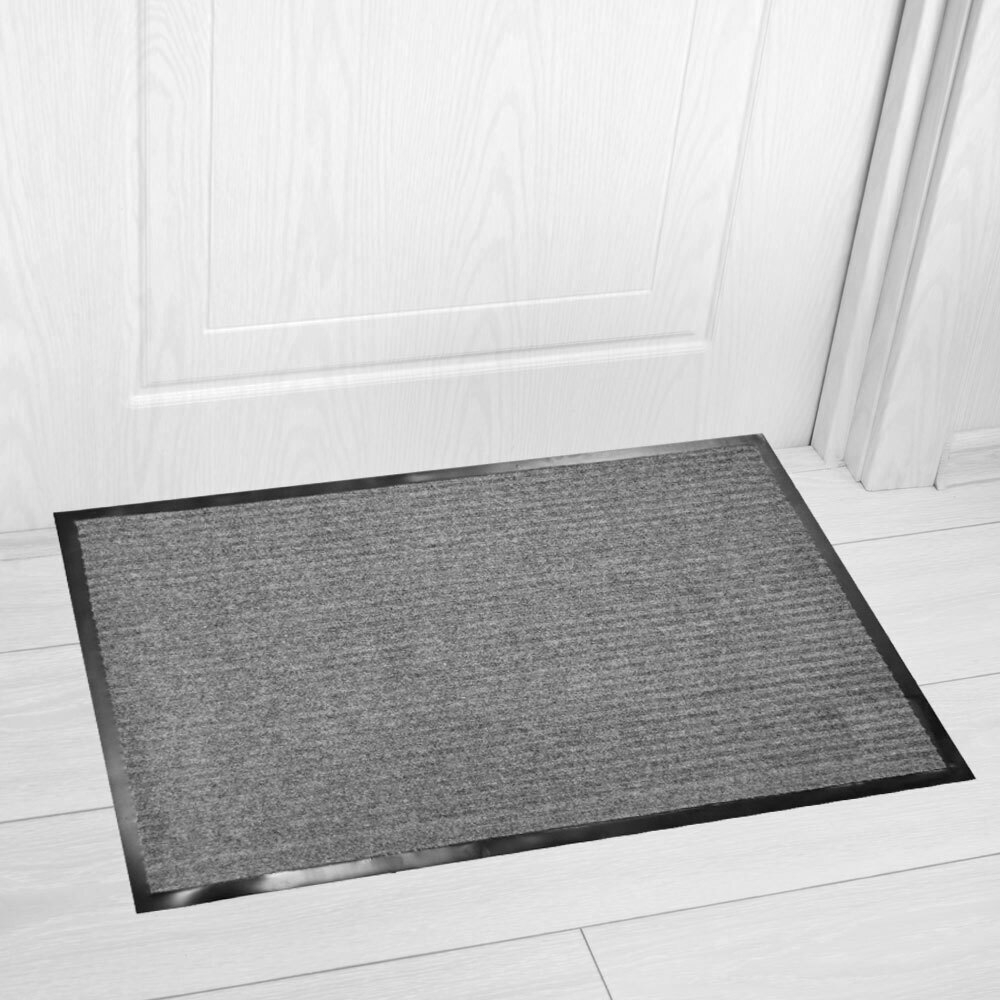 Коврик 60*90см влаговпитывающий ребристый, серый