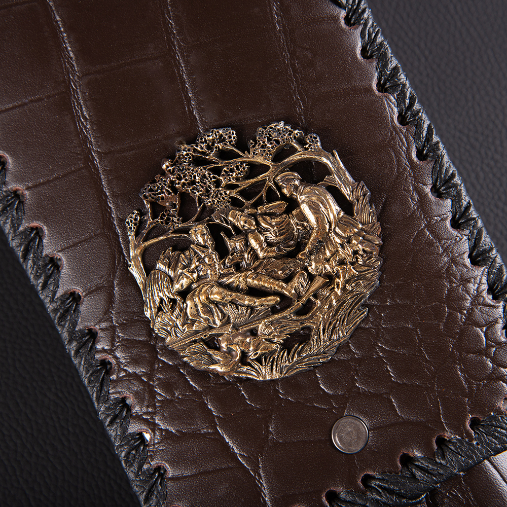 Набор шампуров "Лошадь" в колчане с мангалом