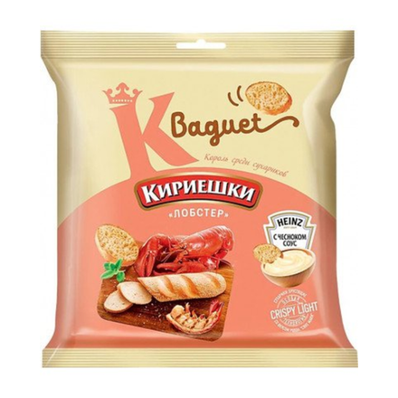 Кириешки Baguet Лобстер и сырный соус 45 гр