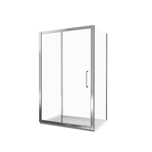 Душевой уголок Good Door Neo WTW+SP 140х90 стекло прозрачное/профиль хром
