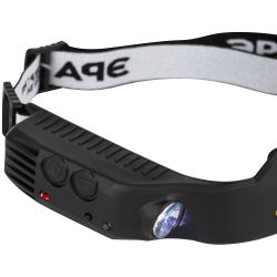 Фонарь налобный светодиодный ЭРА GA-808 Кибер-3 аккумуляторный 5 Вт COB + 3 Вт LED сенсорное управление 5 режимов | Налобные фонари