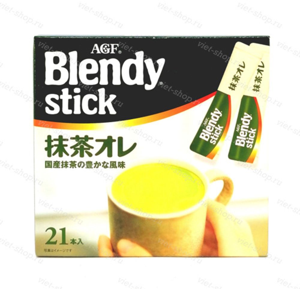 Чай матча Blendy stick Ajinomoto, 21 пакетик.
