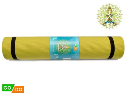 Коврик гимнастический. КВ6106  (Жёлтый)