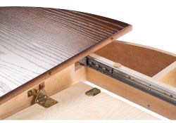 Стол Брейзер 110(140)х110х77 орех темный