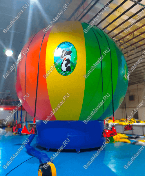 Качели воздушный шар «Облако радости» с принт-печатью, 6,6×6,6×7,2 м