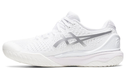Женские Кроссовки теннисные Asics Gel-Resolution 9 - white/pure silver
