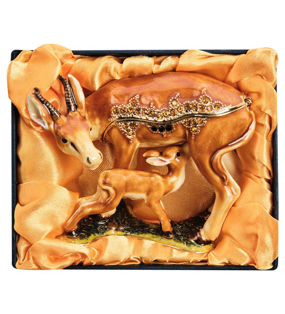 Nobility JB- 38 Шкатулка «Косуля с детенышем»