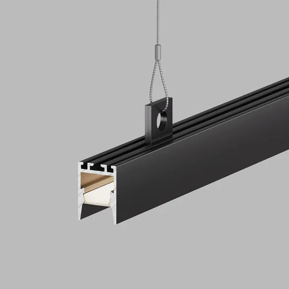 Профиль PDS-ZM-COMFY-2000 ANOD BLACK (Arlight, Алюминий) 032856