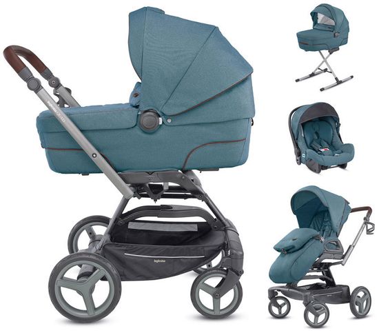 Коляска 4 в 1 Inglesina Quad System Ascott Green