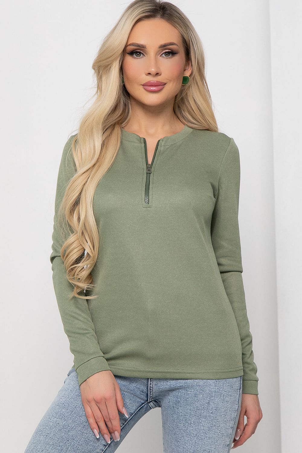 Джемпер "Чувство комфорта" (олива) Б8675 LT Collection