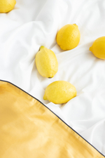 MOON 2 Наволочки, сатин желтый/белый