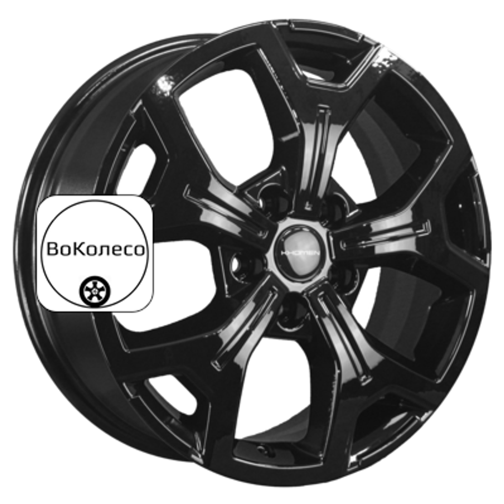 6,5x17/5x120 ET55 D65,1 KHW1710(2) (VW Transporter) Black Khomen Wheels