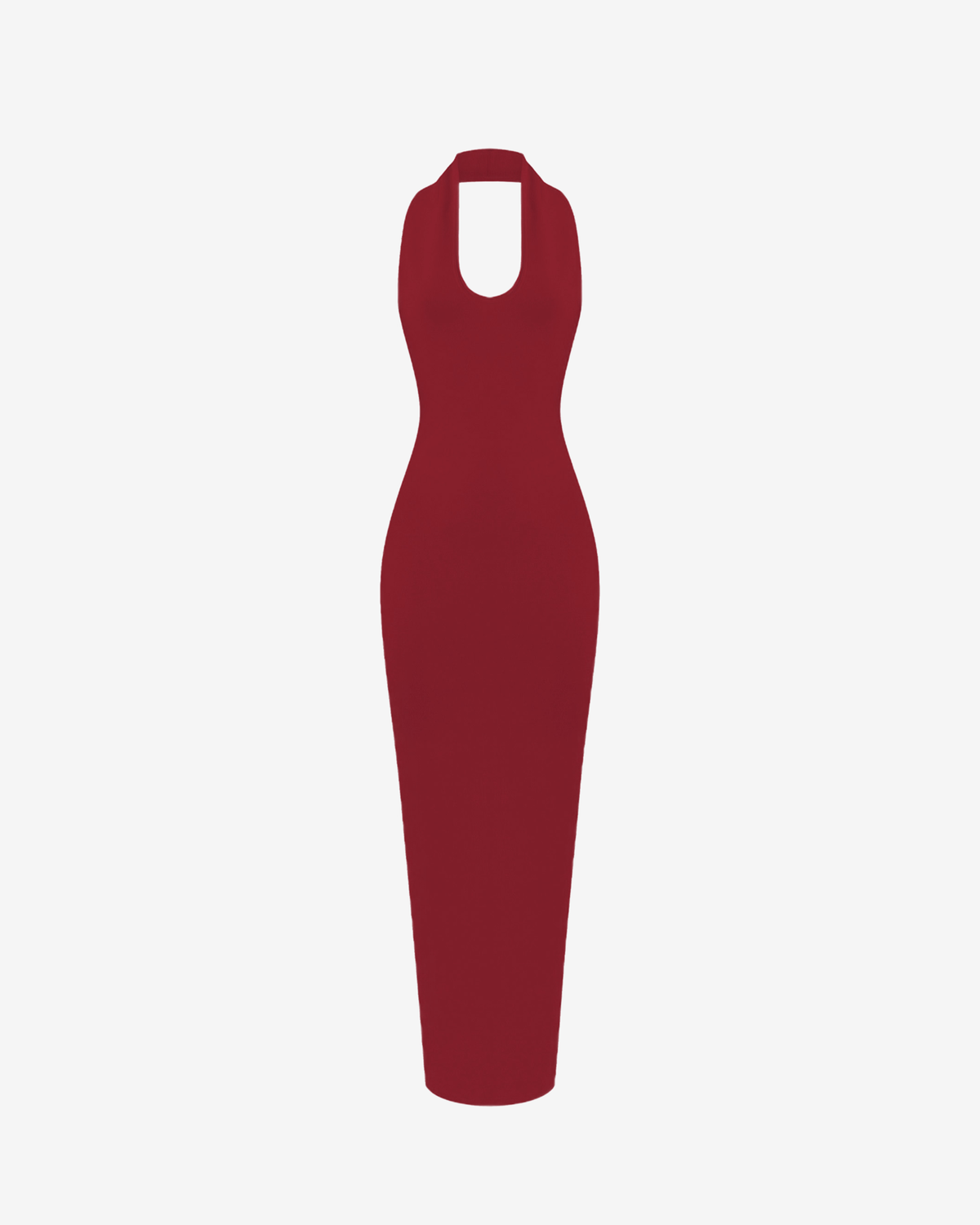 Платье миди с открытой спиной из вязаного трикотажа