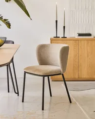 Стул Ciselia, светло-коричневый шенилл