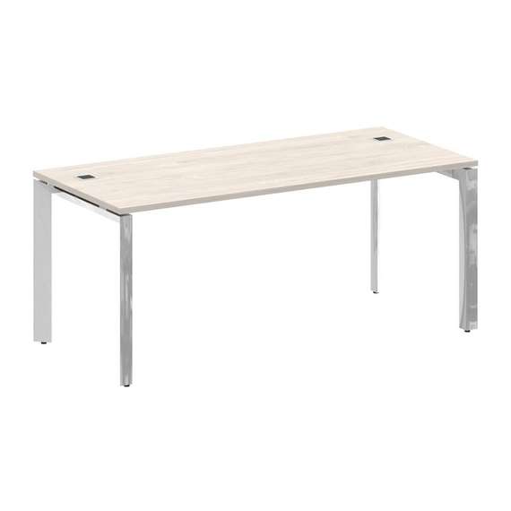 Onix Direct Lux Стол руководителя П-обр. м/к M-O.MP-SRR-5.8 Денвер Светлый/Нержавеющая Сталь/Хром 17