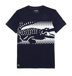 Мужская теннисная футболка Lacoste Tennis x Novak Djokovic T-shirt - navy blue