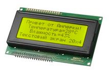 Текстовый экран 20×4 / зелёный с чёрным / I²C