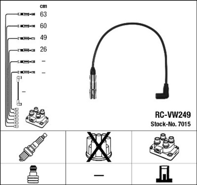 NGK - 7015-NGK - Ignition Cable Kit