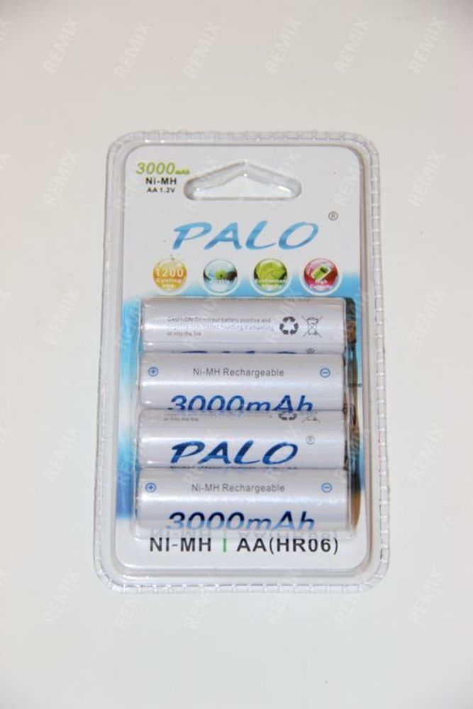 Аккумуляторные батарейки AA Palo 3000 mAh