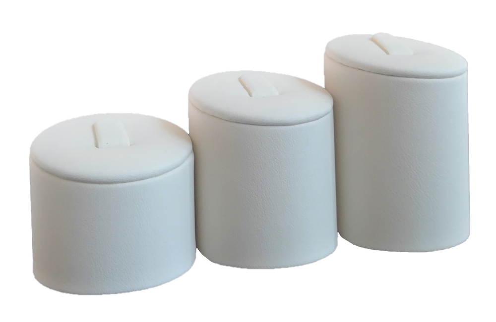 Набор подставок для 3 колец/цилиндров/язычок/ф.№6 (резинка)/Н-40,50,60 мм.