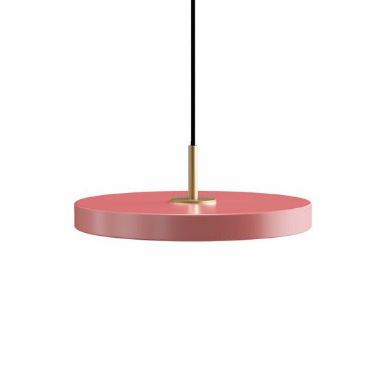Подвесной светильник Umage Asteria Mini, Ø31х10,5 см, светло-розовый/латунь