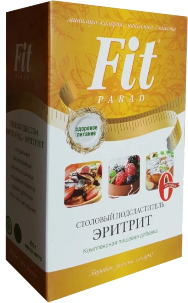 Fit Parad сахарозаменитель эритрит порошок, 400 г