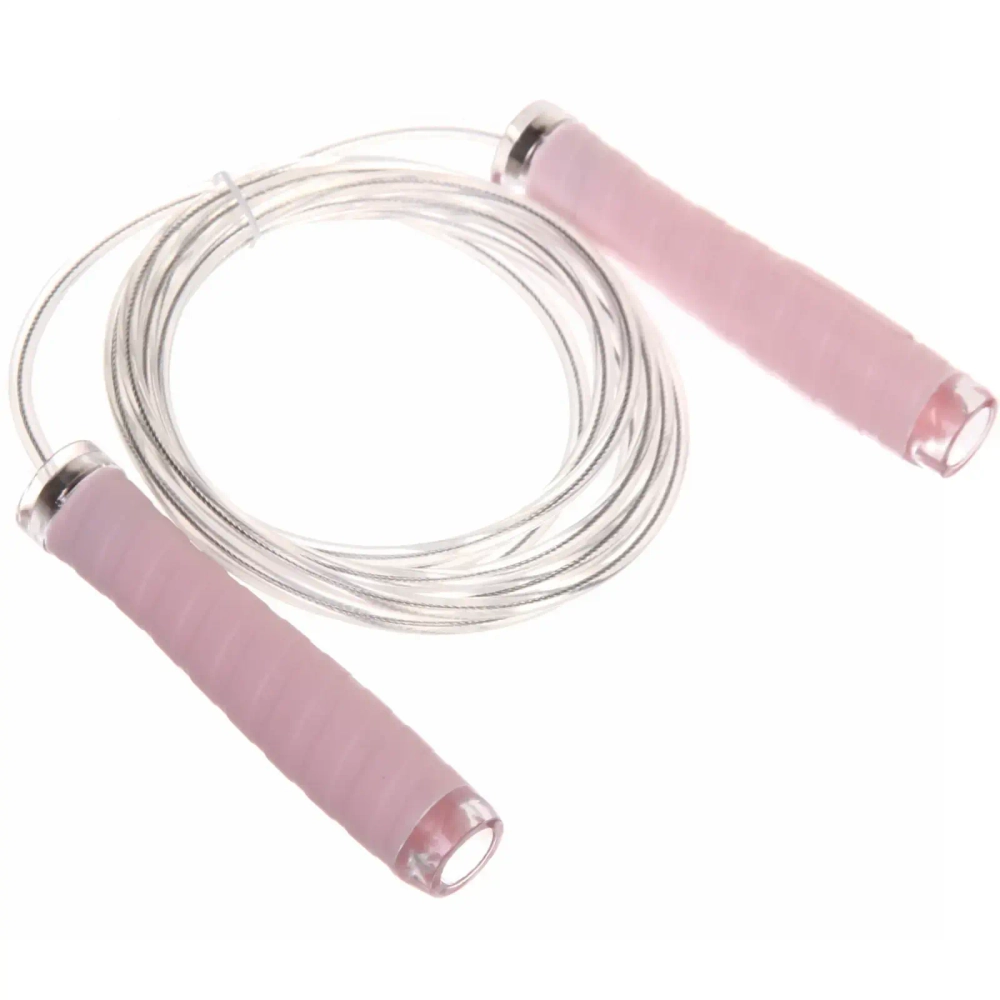 Скакалка с подшипниками RICHO RQ-JR-PL03, 3 м, ручка 125 мм, розовый