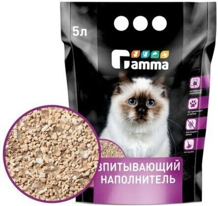 Наполнитель впитывающий минеральный Gamma, 5л