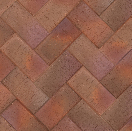 ЛСР, Милан, бордо классик, 200x100x50 - Клинкерная тротуарная брусчатка