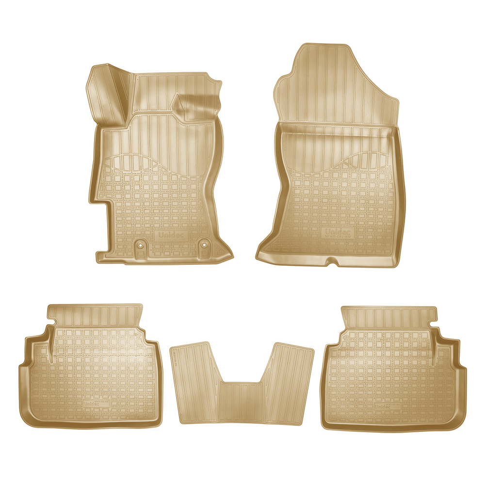Ковры в салон Norplast/Unidec для Subaru XV в кузове G5 (2017-), Бежевый, арт.NPA11-C84-810-B