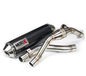 Full Exhaust System for Honda CRF250L-M-Rally (2012-2020). Made in Thailand. MOTO-X V.1 Carbon