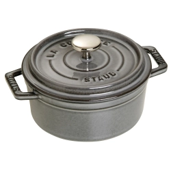 STAUB Кокотница 12 см чугунная 400 мл серая