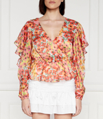 Блузка GUESS - разноцветная(W4GH82 WCWF2)