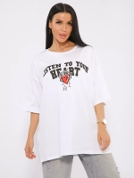 Футболка женская оверсайз принт