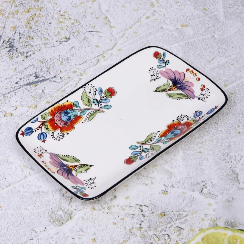 Блюдо керамическое «Magic Flower» 21*13*2,6см